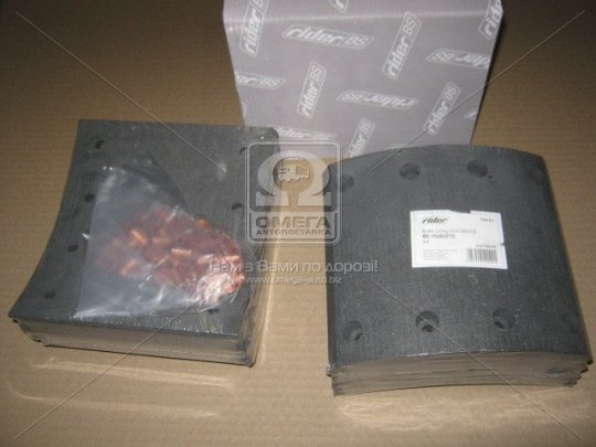 Накладка гальмівна (комплект на вісь) PREMIUM 420х180 стандарт SAF (RIDER)