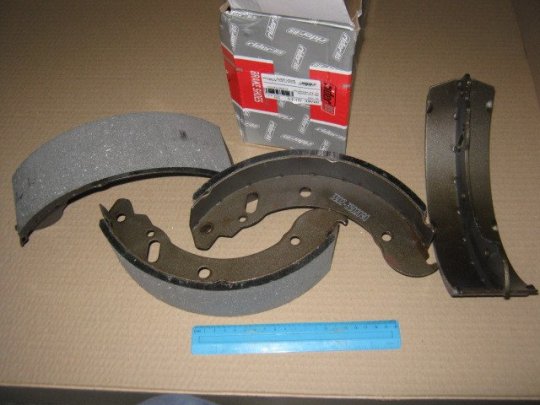 Колодка гальмівна ГАЗ 3302 задня BS (RIDER)