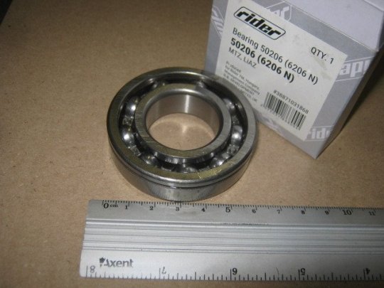 Підшипник 50206 (6206 N) сист.охолодж. МТЗ, ЛіАЗ (RIDER)