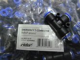 З'єднувач пневматичний D7-7-7 цанговий Т-подібний пластик (RIDER)