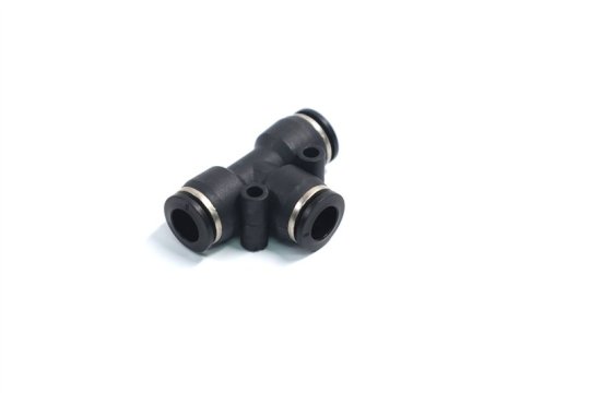 З'єднувач пневматичний D8-8-8 цанговий Т-подібний пластик (RIDER)