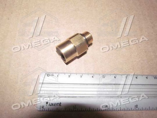 З'єднувач пневматичний D8 різьбовий-цанговий прямий М12х1.5 латунь (RIDER)