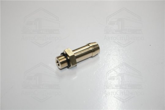 Ніпель пневматичний d16 різьбовий-ялинка прямий М16х1.5 латунь (RIDER)
