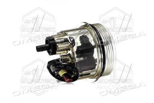 Кришка-відстійник фільтру сепаратора PL270/420 з підігрівом (24V, 120W) (з загнутим теном) (RIDER)