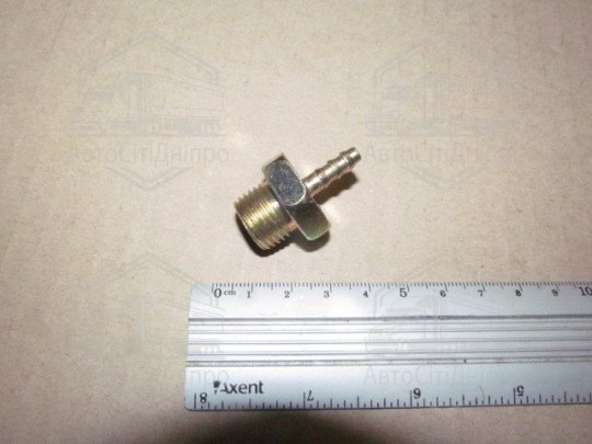 З'єднувач пневматичний d6 різьбовий-ялинка прямий М16х1.5 сталь (RIDER)