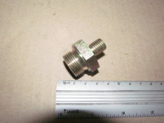 З'єднувач пневматичний різьбовий прямий М12х1.5-М22х1.5 сталь (RIDER)