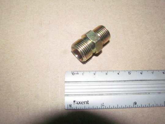 З'єднувач пневматичний різьбовий прямий М16х1.5-М18х1.5 сталь (RIDER)