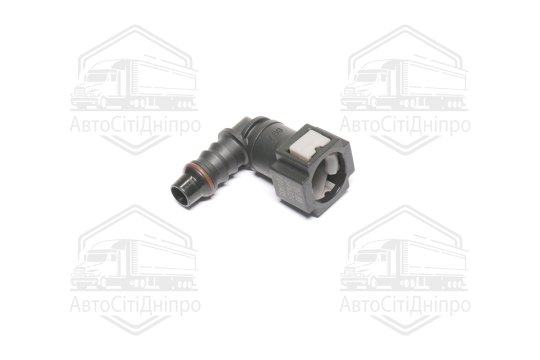 З'єднувач паливний d7.89 d8 швидкоз'єм-ялинка L-подібний мама пластик (RIDER)