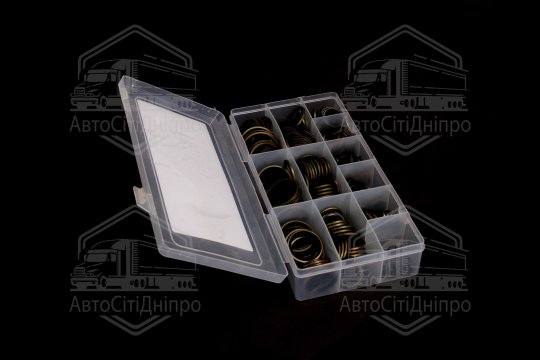 Набір шайб латунних з гумовими кільцями (245шт) (RIDER)