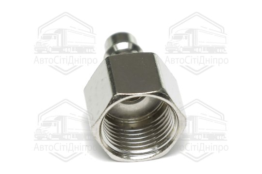 З'єднувач пневматичний різьбовий-куплунг прямий 1/2 тато сталь (RIDER)