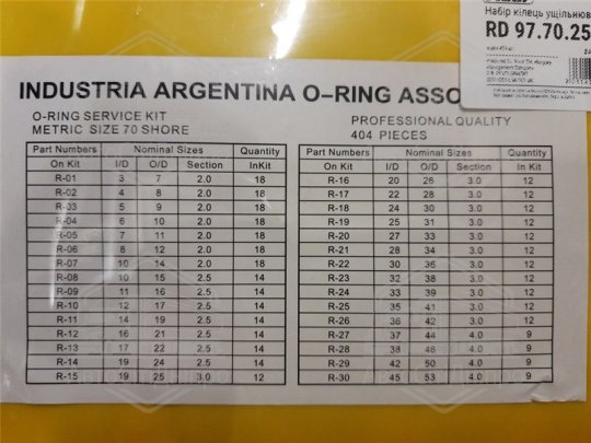 Набір кілець ущільнювальних чорні 386 шт.(RIDER)