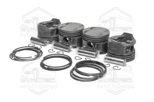Поршень цилиндра ЗМЗ 406 d=93,0 (Поршень+Палец +П/кольца+Ст/к) (гр.А) фосфатир.М/К (RIDER)