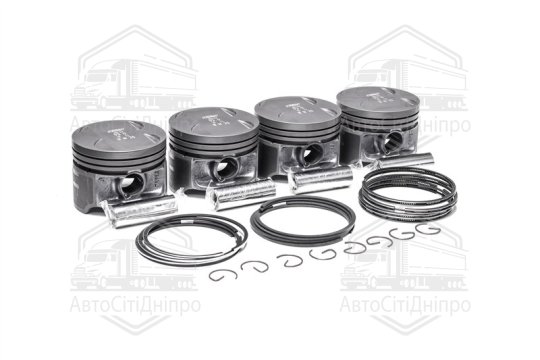 Поршень цилиндра ЗМЗ 406 d=93,0 (Поршень+Палец +П/кольца+Ст/к) (гр.Б) фосфатир.М/К (RIDER)