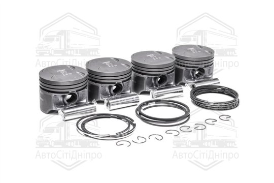 Поршень цилиндра ЗМЗ 406 d=93,0 (Поршень+Палец +П/кольца+Ст/к) (гр.В) фосфатир.М/К (RIDER)