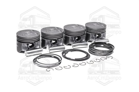 Поршень цилиндра ЗМЗ 406 d=93,0 (Поршень+Палец +П/кольца+Ст/к) (гр.Г) фосфатир.М/К (RIDER)