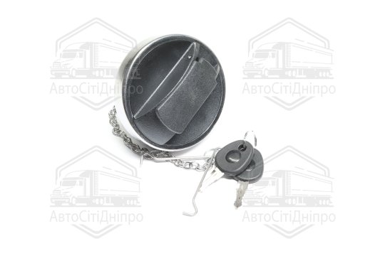 Кришка бака паливного SCANIA (пластик з метал. ободом) 60мм. (з ключем та ланцюгом) (RIDER)