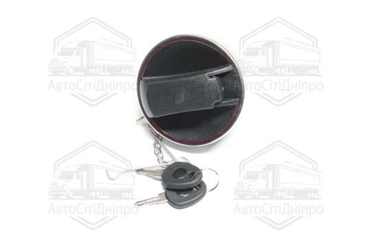 Кришка бака паливного SCANIA (пластик з метал. ободом) 60мм. (з ключем та ланцюгом) (RIDER)