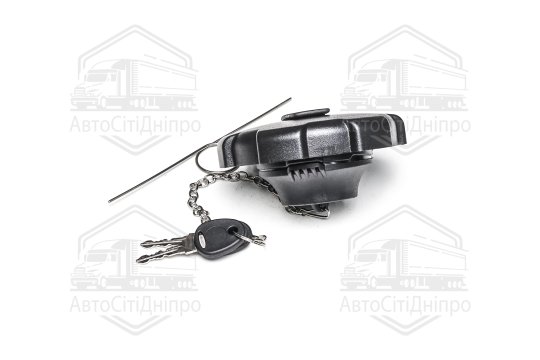 Кришка бака паливного 80мм. (пластикова з ключем та ланцюгом) (RIDER)