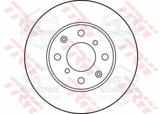 Диск гальмівний HONDA CIVIC IV передн., вент. (вир-во TRW)