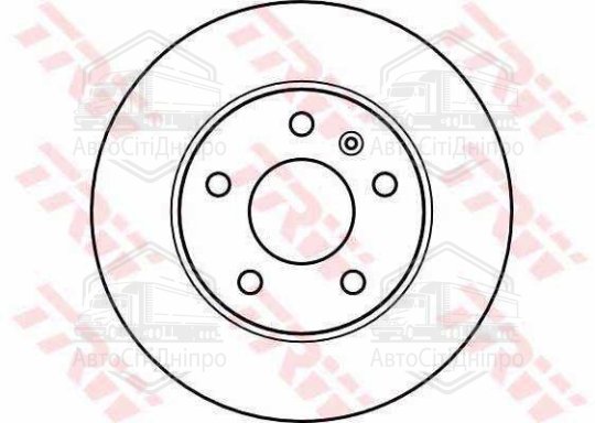 Диск гальмівний OPEL ASTRA H задн. (вир-во TRW)
