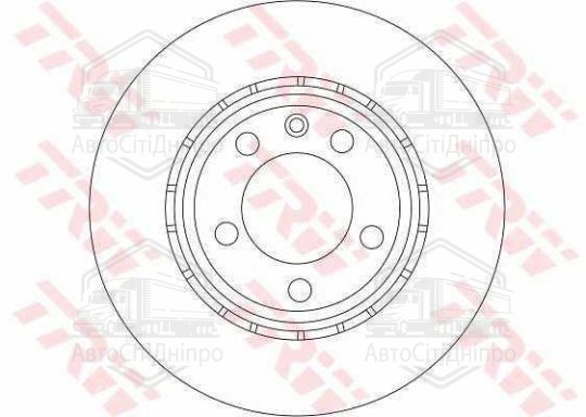 Диск гальмівний NISSAN, OPEL, RENAULT, передн., вент. (вир-во TRW)