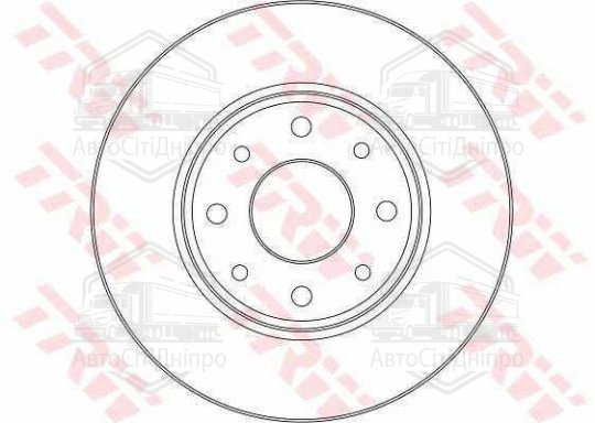 Диск гальмівний TOYOTA COROLLA задн. (вир-во TRW)