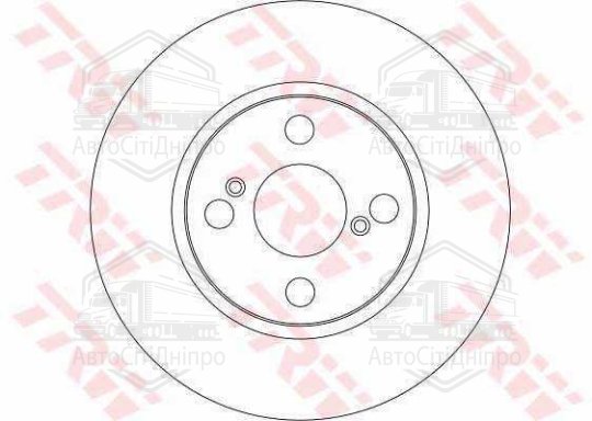 Диск гальмівний TOYOTA, передн., вент. (вир-во TRW)