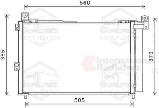 Конденсер кондиціонера FORD RANGER 06/05 > 12 (вир-во Van Wezel)