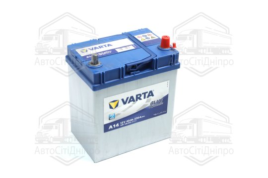 Акумулятор 40Ah-12v VARTA Dynamic SLI (A14) (187х127х227),R,EN330 Азія тонкі клеми