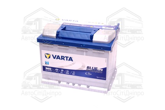 Акумулятор 60Ah-12v VARTA Dynamic EFB (N60) (242х175х190),R,EN640