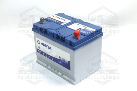 Акумулятор 72Ah-12v VARTA Dynamic EFB (N72) (261х175х219),R,EN760 Азія