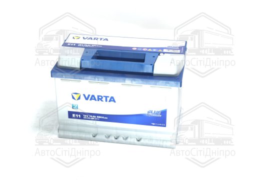 Акумулятор 74Ah-12v VARTA Dynamic SLI (E11) (278x175x190),R,EN680