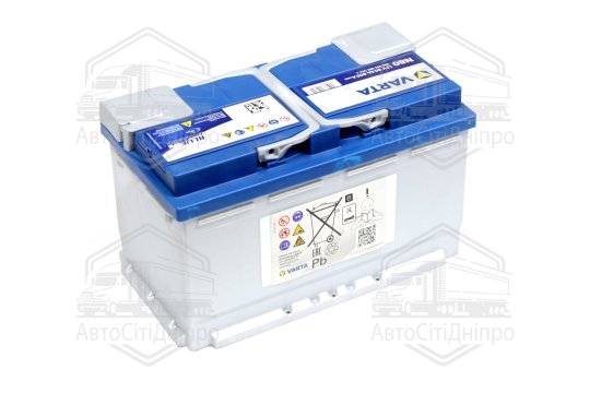 Акумулятор 80Ah-12v VARTA Dynamic EFB (N80) (314х175х190),R,EN800