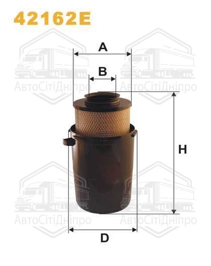 Фільтр повітряний 42162E/AK435 (вир-во WIX-FILTERS)