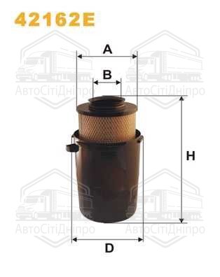 Фільтр повітряний 42162E/AK435 (вир-во WIX-FILTERS)