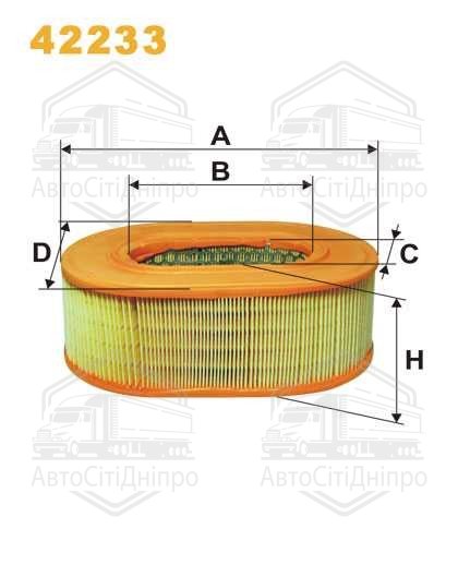 Фільтр повітряний 42233/361 (вир-во WIX-FILTERS)