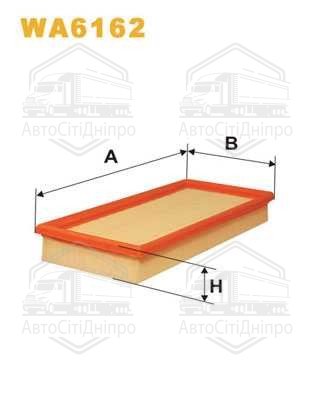 Фільтр повітряний AUDI 80 WA6162/AP003 (вир-во WIX-FILTERS UA)