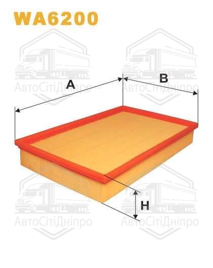 Фільтр повітряний FIAT WA6200/AP038 (вир-во WIX-FILTERS UA)