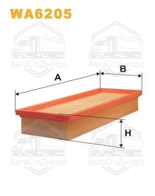 Фільтр повітряний FIAT WA6205/AP043 (вир-во WIX-FILTERS)