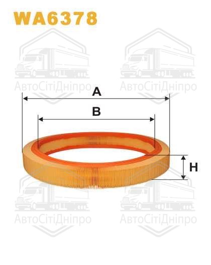 Фільтр повітряний MB W201 AR036/WA6378 (вир-во WIX-FILTERS)