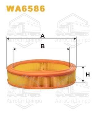Фільтр повітряний FIAT PUNTO AR232/1/WA6586 (вир-во WIX-FILTERS)
