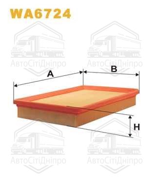 Фільтр повітряний HYUNDAI ELANTRA AP108/2/WA6724 (вир-во WIX-FILTERS)