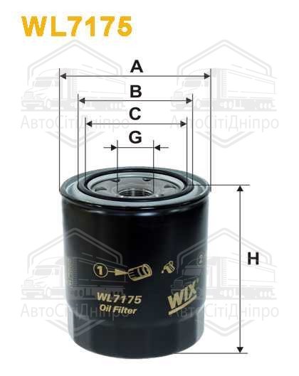 Фільтр масляний двигуна TOYOTA WL7175/OP619/1 (вир-во WIX-FILTERS)