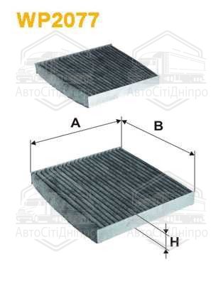 Фільтр салону вугільний BMW X3 10- (2шт.) (вир-во WIX-FILTERS)