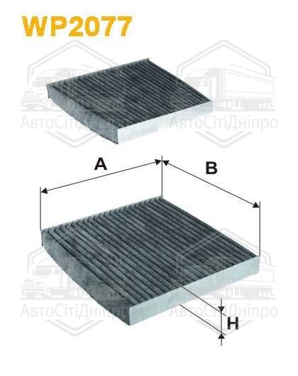 Фільтр салону вугільний BMW X3 10- (2шт.) (вир-во WIX-FILTERS)