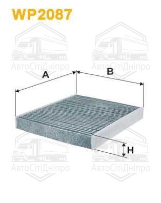 Фільтр салону вугільний Seat Ibiza V; Skoda Fabia II; VW Polo V (вир-во WIX-FILTERS)