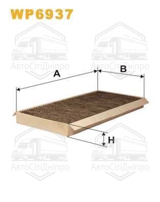 Фільтр салону вугільний FORD FOCUS WP6937/K1054A (вир-во WIX-FILTERS)