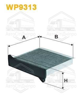 Фільтр салону вугільний WP9313/K1240A (вир-во WIX-FILTERS)