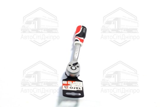 Тріщатка YATO : квадрат 3/8", L= 200 мм, 72T, вигнута ручка [6/48](YATO)