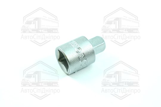 Перехідник: квадрат 1/2" (F) 3/8" (М), L = 34 мм [10/100/200], шт (YATO)